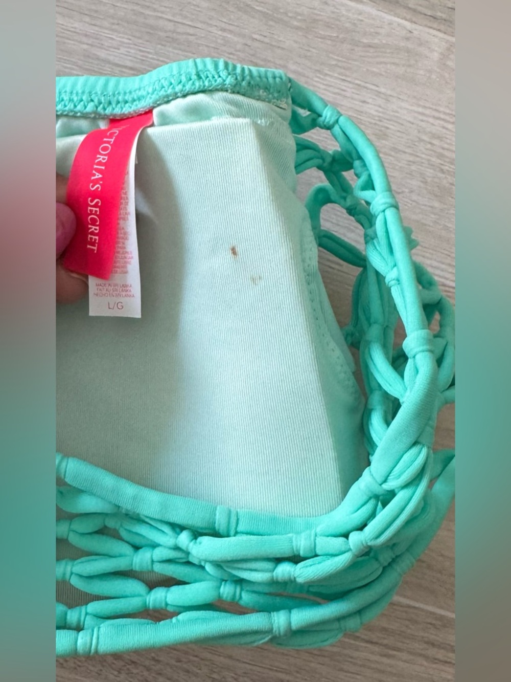 Victoria's Secret Mint Green Bandeau Lace-Up Bikini + FREE addition top! - Picture 5 of 16